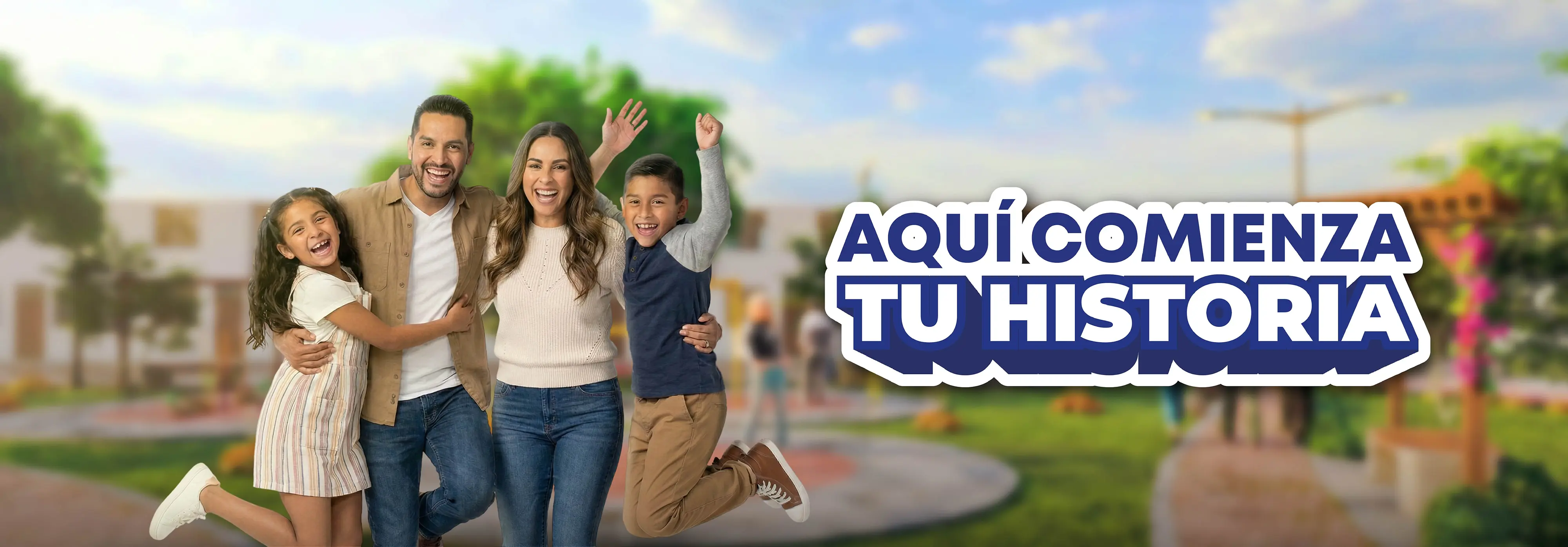 Familia feliz en Las Palmas del Norte